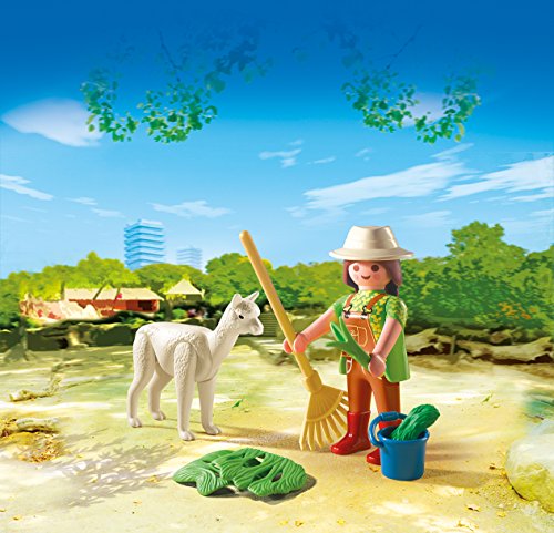 PLAYMOBIL - Cuidadora con Alpaca Muñecos y Figuras, Color Multicolor (4944)