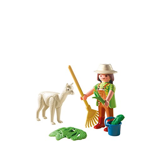 PLAYMOBIL - Cuidadora con Alpaca Muñecos y Figuras, Color Multicolor (4944)