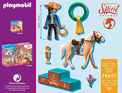 PLAYMOBIL DreamWorks Spirit Untamed 70697 Miradero Rodeo Pru, A partir de 4 años