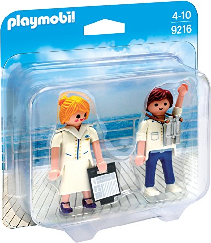 PLAYMOBIL Duo Pack-9216 Azafata y Piloto, Multicolor, única (9216)