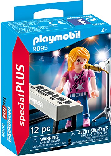 PLAYMOBIL Especiales Plus- Cantante con Órgano, Multicolor, Talla Única (9095)