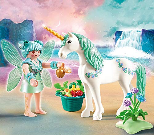 PLAYMOBIL Fairies 70655 - Unicornio con Hada, a Partir de 4 años