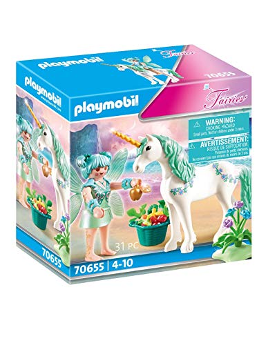 PLAYMOBIL Fairies 70655 - Unicornio con Hada, a Partir de 4 años