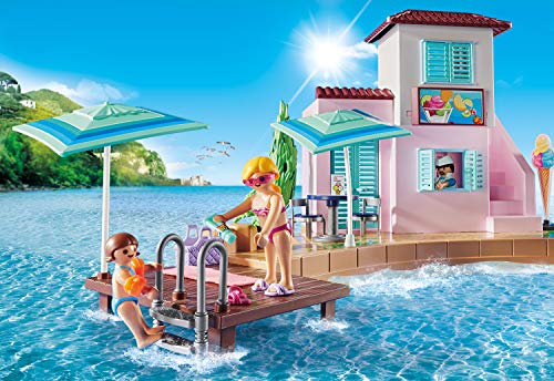 PLAYMOBIL Family Fun 70279 Heladería en el Puerto, A Partir de 4 años