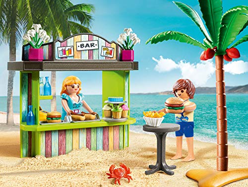 Playmobil - Family Fun Conjunto de Figuritas, Snack Bar, Multicolor (70437)