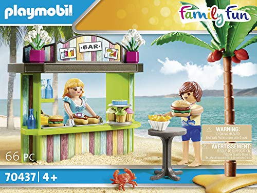 Playmobil - Family Fun Conjunto de Figuritas, Snack Bar, Multicolor (70437)