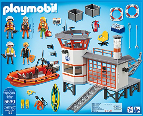 PLAYMOBIL Guardacostas - Estación con Faro, playset (5539)