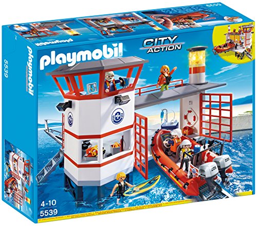 PLAYMOBIL Guardacostas - Estación con Faro, playset (5539)