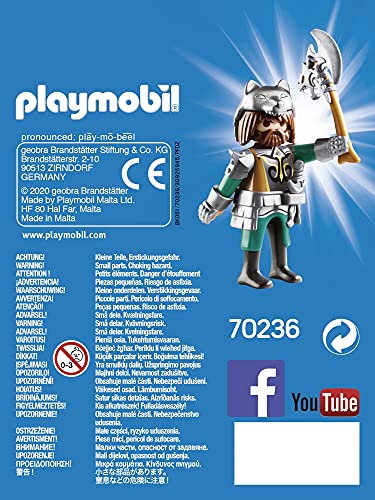 PLAYMOBIL- Guerrero Lobo (70236), Multicolor