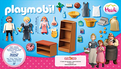 PLAYMOBIL- Heidi Tienda Familia Keller (70257), Multicolor