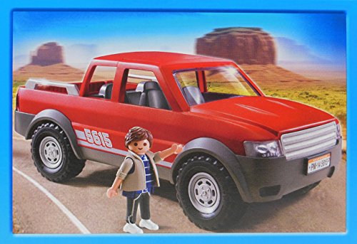 PLAYMOBIL - Juego – 5615 – City Action – Camioneta Pickup con Doble Cabina.