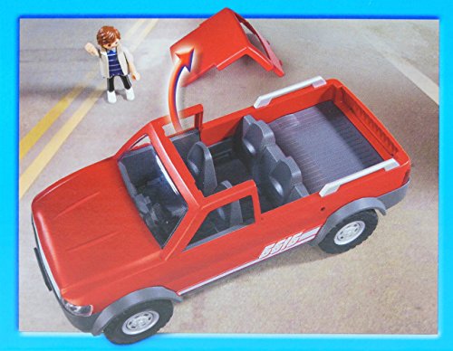 PLAYMOBIL - Juego – 5615 – City Action – Camioneta Pickup con Doble Cabina.