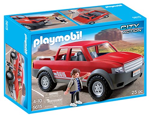 PLAYMOBIL - Juego – 5615 – City Action – Camioneta Pickup con Doble Cabina.