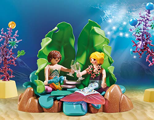 PLAYMOBIL Magic 70368 Salón Coral de Sirenas, Con efecto de luz y perlas para coleccionar, A partir de 4 años