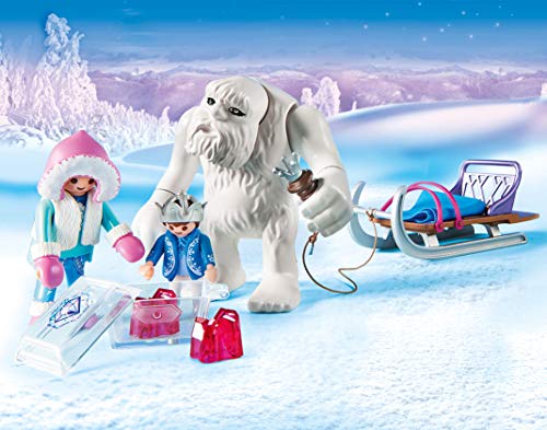 PLAYMOBIL Magic Trol de Nieve con Trineo con Efecto de Luz, A partir de 4 años (9473)