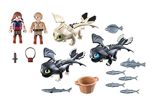 Playmobil Niños Vikingos con bebés dragón - como Entrenar A Tu Dragón 70457