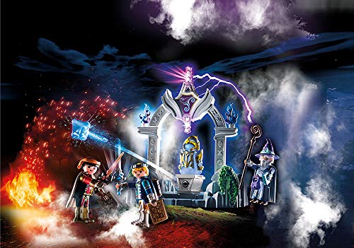 Playmobil® Novelmore 70223 70224 70227 70228 - Juego de 4 templos del tiempo + balda de agua + fuego + cañones de fuego