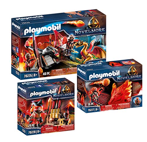 Playmobil Novelmore Burnham Raiders 70226 70227 70228 - Juego de accesorios para raquetas