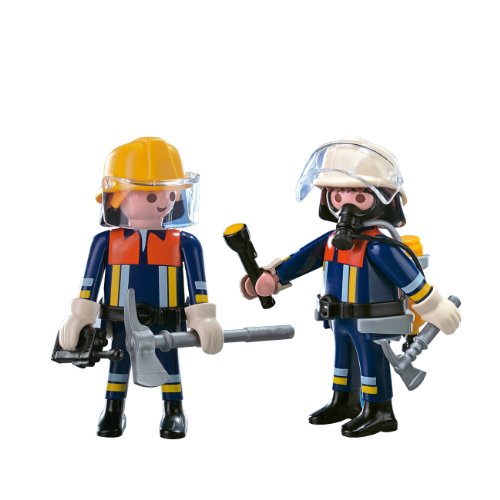 PLAYMOBIL - Pack de 2 Figuras Bomberos (4914)