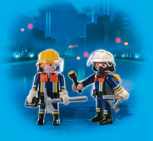 PLAYMOBIL - Pack de 2 Figuras Bomberos (4914)