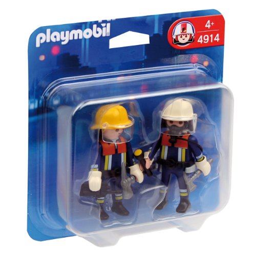 PLAYMOBIL - Pack de 2 Figuras Bomberos (4914)