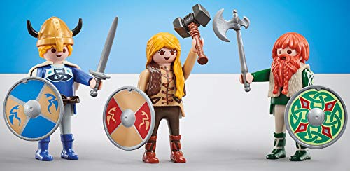 PLAYMOBIL Pack de 3 Vikingos 9893