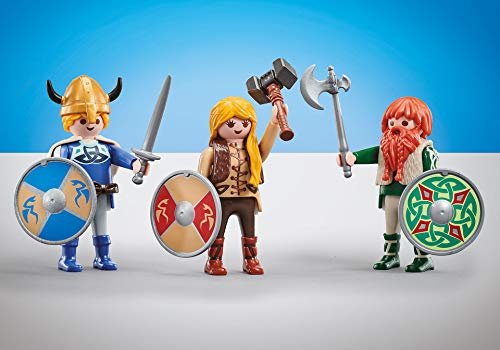 PLAYMOBIL Pack de 3 Vikingos 9893