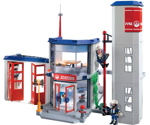 PLAYMOBIL - Parque de Bomberos, Set de Juego (4819)