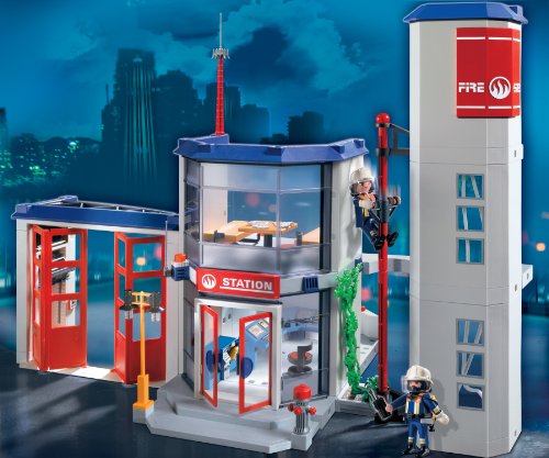 PLAYMOBIL - Parque de Bomberos, Set de Juego (4819)