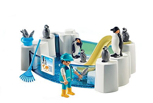 PLAYMOBIL- Pingüinos, Multicolor, única (9062)