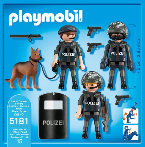 PLAYMOBIL Plamobil City Action - Unidad Especial de policía (5186)