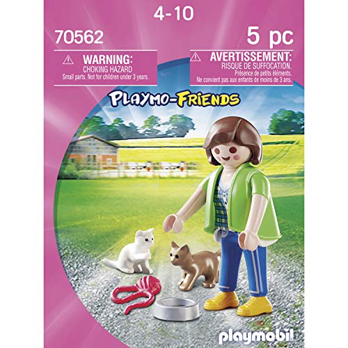 PLAYMOBIL PLAYMO-FRIENDS 70562 Mujer con gatitos, A partir de 4 años