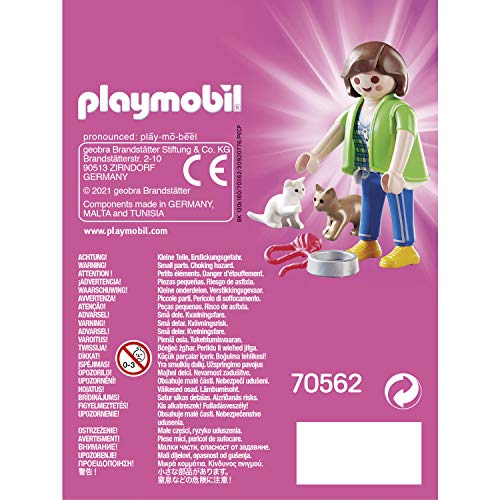 PLAYMOBIL PLAYMO-FRIENDS 70562 Mujer con gatitos, A partir de 4 años