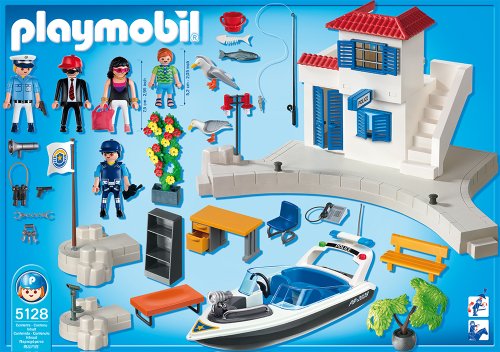 PLAYMOBIL - Puerto Policía+Lancha (5128)