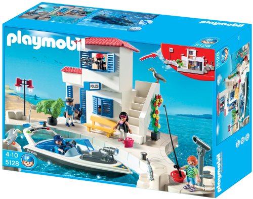 PLAYMOBIL - Puerto Policía+Lancha (5128)