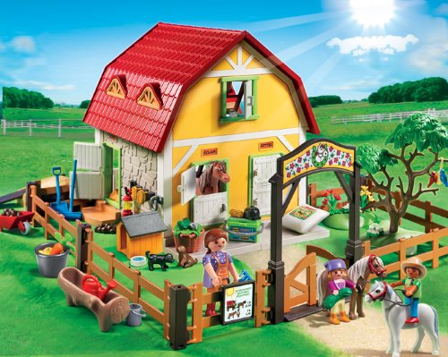 PLAYMOBIL - Rancho de Ponis, Set de Juego (5222)