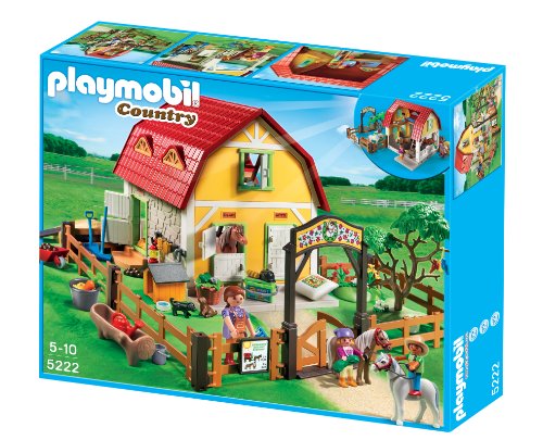 PLAYMOBIL - Rancho de Ponis, Set de Juego (5222)