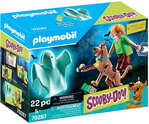 PLAYMOBIL® Scooby DOO! Juego de 2 Piezas 70286 70287 La Máquina del Misterio + Scooby & Shaggy con Fantasma