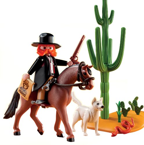 PLAYMOBIL - Sheriff con Caballo, Figuras de Juguete (5251)