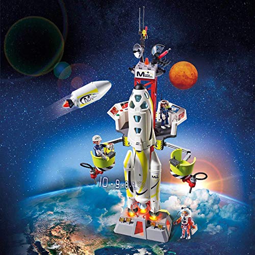 PLAYMOBIL Space Cohete con Plataforma de Lanzamiento, A Partir de 6 años (9488) + Space Vehículo de Reconocimiento, A Partir de 6 años (9489) , Color/Modelo Surtido