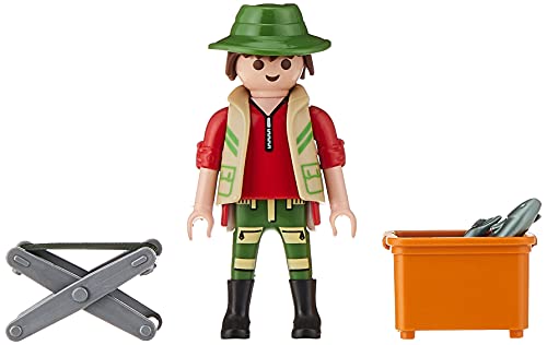 PLAYMOBIL- Special Plus Especial Pescador, Color carbón (70063)