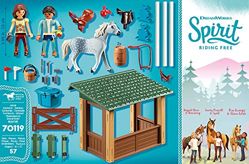 Playmobil Spirit Riding Free, Pista de Equitación con Lucky & Javier