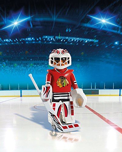 Playmobil Sports & Action NHL Chicago Blackhawks Goalie Figura de construcción - Figuras de construcción,, 5 año(s), 1 Pieza(s), 9 Pieza(s)