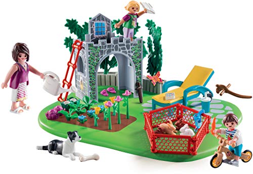 PLAYMOBIL - Super Set Familia Jardín Figuras de Juguete, Color Multicolor, 70010