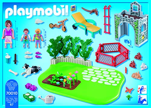 PLAYMOBIL - Super Set Familia Jardín Figuras de Juguete, Color Multicolor, 70010