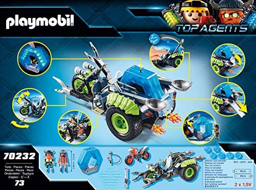 PLAYMOBIL Top Agents 70232 Arctic Rebels Triciclo de Hielo, A partir de 6 años