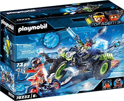 PLAYMOBIL Top Agents 70232 Arctic Rebels Triciclo de Hielo, A partir de 6 años