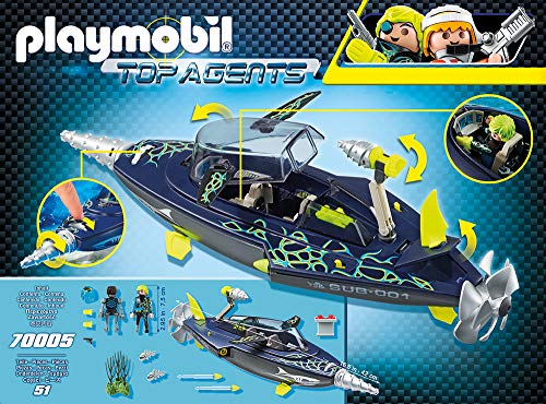 PLAYMOBIL Top Agents Team S.H.A.R.K. Perforadora, A partir de 6 años (70005)