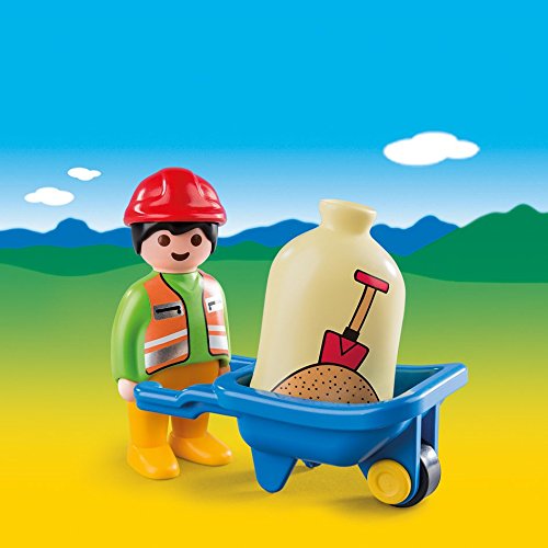 PLAYMOBIL - Trabajador con Carretilla (69610)