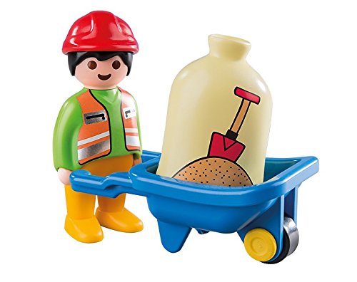 PLAYMOBIL - Trabajador con Carretilla (69610)